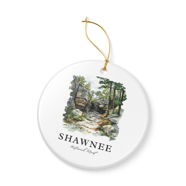 Shawnee National Forest Ornament: Unique Shawnee National Forest Souvenir, Shawnee National Forest Xmas Decor, and Authentic Shawnee National Forest Gift