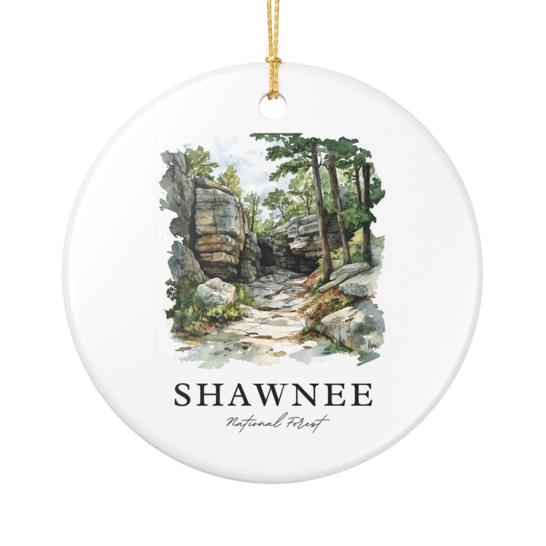 Shawnee National Forest Ornament: Unique Shawnee National Forest Souvenir, Shawnee National Forest Xmas Decor, and Authentic Shawnee National Forest Gift