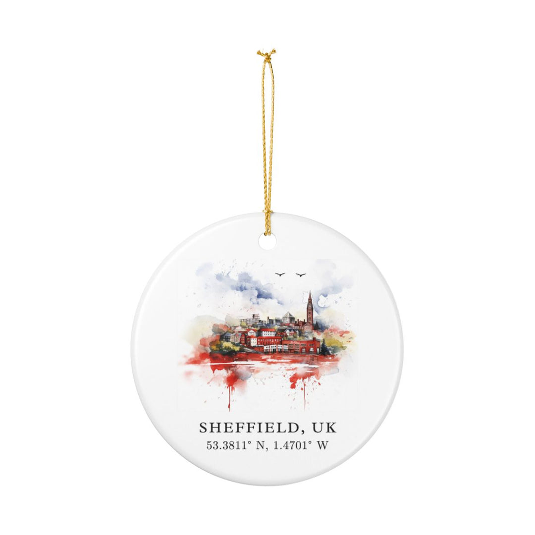 Sheffield United Kingdom Ornament: Unique Sheffield United Kingdom Souvenir, Sheffield United Kingdom Xmas Decor