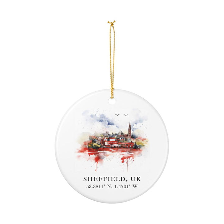 Sheffield United Kingdom Ornament: Unique Sheffield United Kingdom Souvenir, Sheffield United Kingdom Xmas Decor