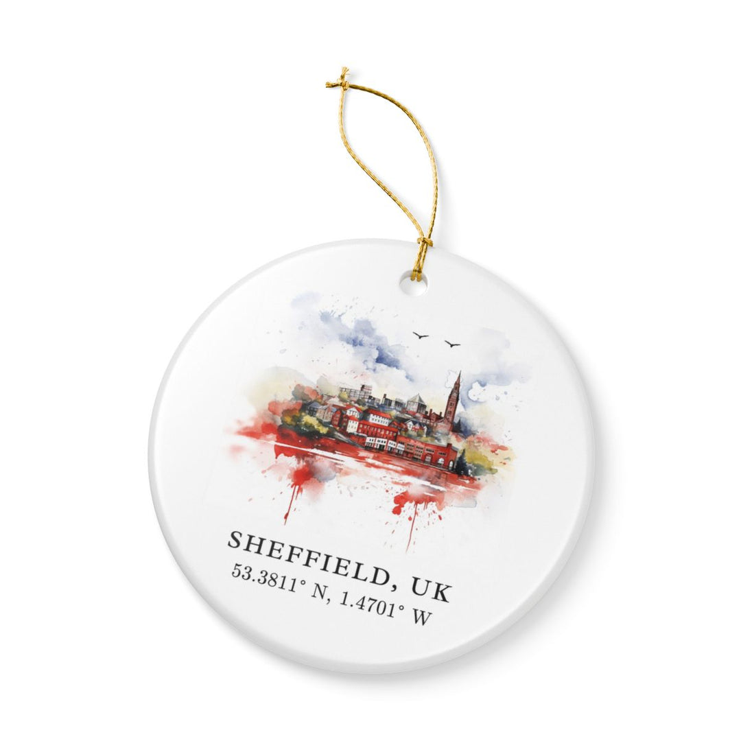 Sheffield United Kingdom Ornament: Unique Sheffield United Kingdom Souvenir, Sheffield United Kingdom Xmas Decor