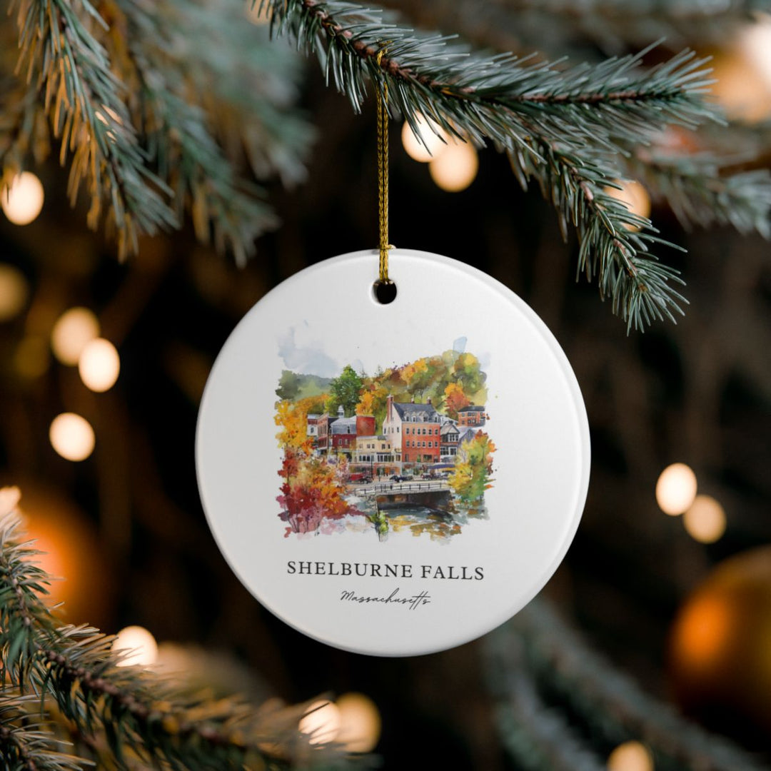 Shelburne Falls Ornament: Unique Shelburne Falls Souvenir, Shelburne Falls Xmas Decor, and Authentic Shelburne Falls Gift