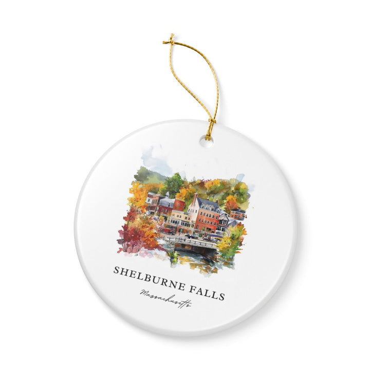 Shelburne Falls Ornament: Unique Shelburne Falls Souvenir, Shelburne Falls Xmas Decor, and Authentic Shelburne Falls Gift
