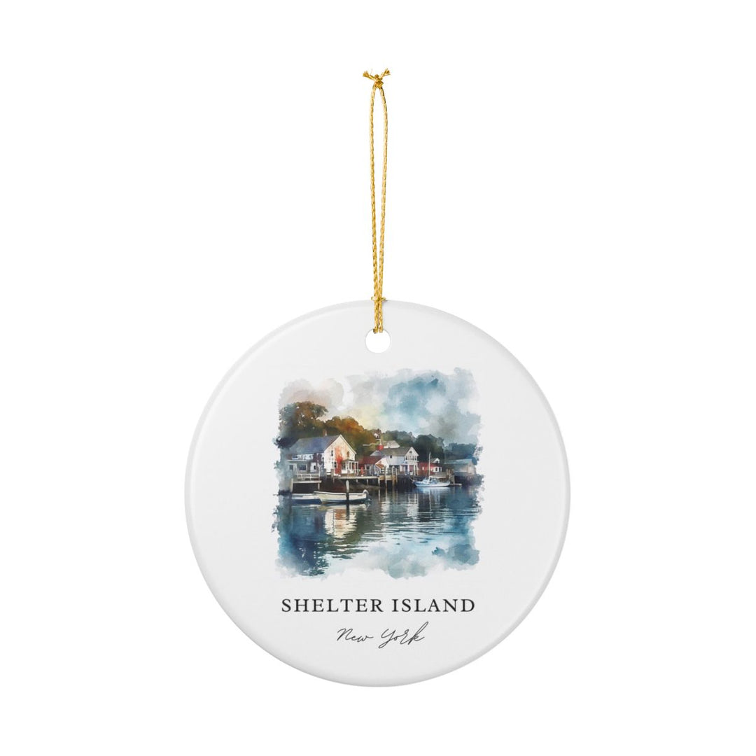 Shelter Island NY New York Ornament: Unique Shelter Island NY Souvenir, Shelter Island NY New York Xmas Decor, and Authentic Shelter Island NY Gift