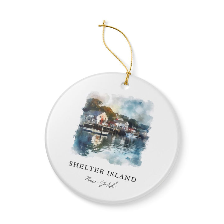 Shelter Island NY New York Ornament: Unique Shelter Island NY Souvenir, Shelter Island NY New York Xmas Decor, and Authentic Shelter Island NY Gift