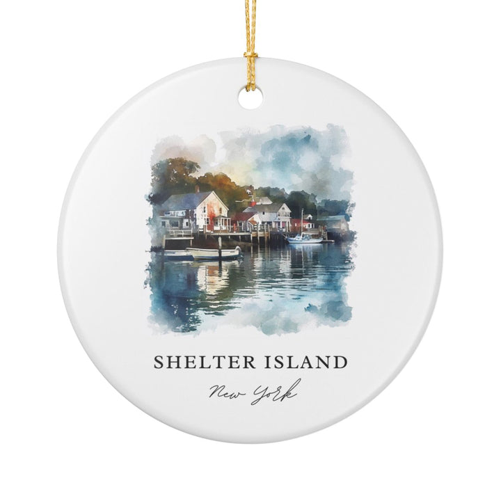 Shelter Island NY New York Ornament: Unique Shelter Island NY Souvenir, Shelter Island NY New York Xmas Decor, and Authentic Shelter Island NY Gift