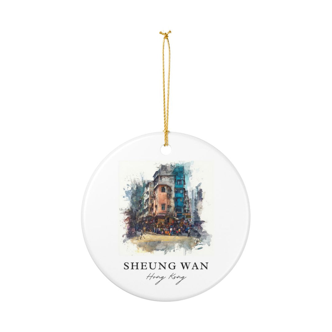 Sheung Wan Hong Kong Ornament: Unique Sheung Wan Hong Kong Souvenir, Sheung Wan Hong Kong Xmas Decor, and Authentic Sheung Wan Hong Kong Gift
