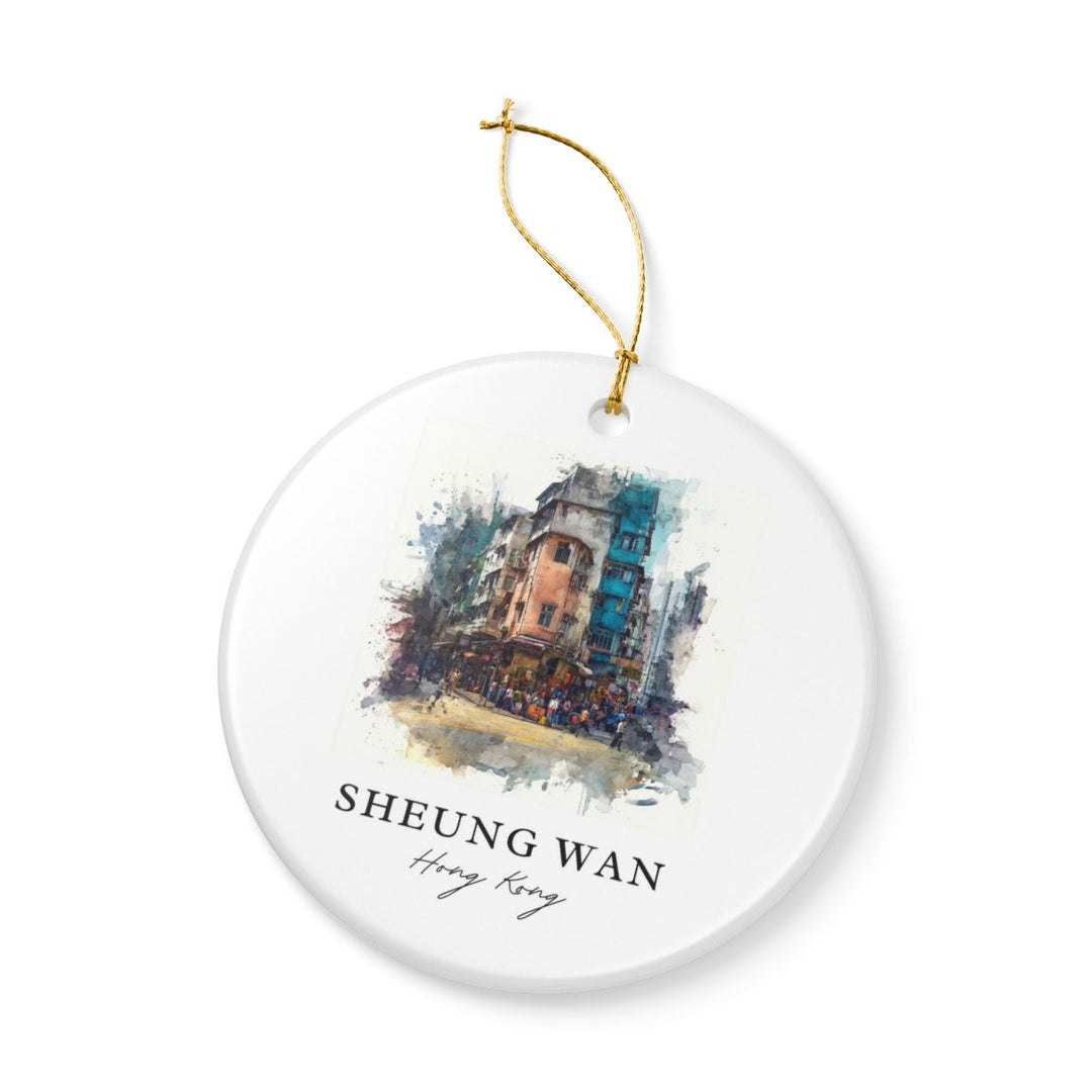 Sheung Wan Hong Kong Ornament: Unique Sheung Wan Hong Kong Souvenir, Sheung Wan Hong Kong Xmas Decor, and Authentic Sheung Wan Hong Kong Gift