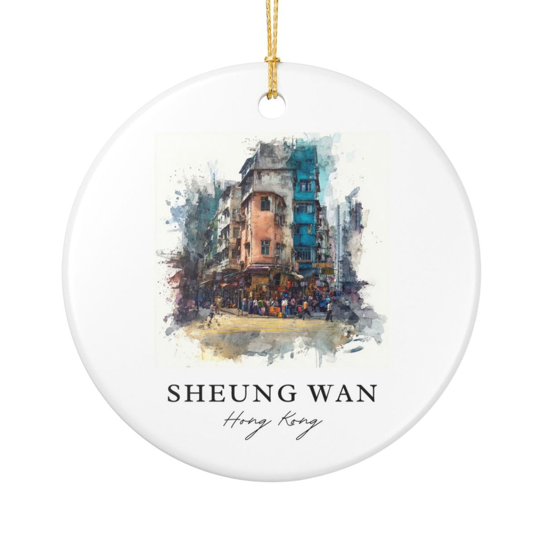 Sheung Wan Hong Kong Ornament: Unique Sheung Wan Hong Kong Souvenir, Sheung Wan Hong Kong Xmas Decor, and Authentic Sheung Wan Hong Kong Gift