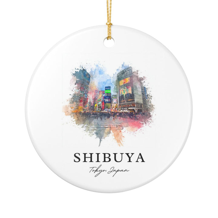 Shibuya Tokyo Ornament: Unique Shibuya Tokyo Souvenir, Shibuya Tokyo Xmas Decor, and Authentic Shibuya Tokyo Gift