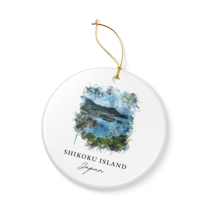 Shikoku Island Ornament: Unique Shikoku Island Souvenir, Shikoku Island Xmas Decor, and Authentic Shikoku Island Gift