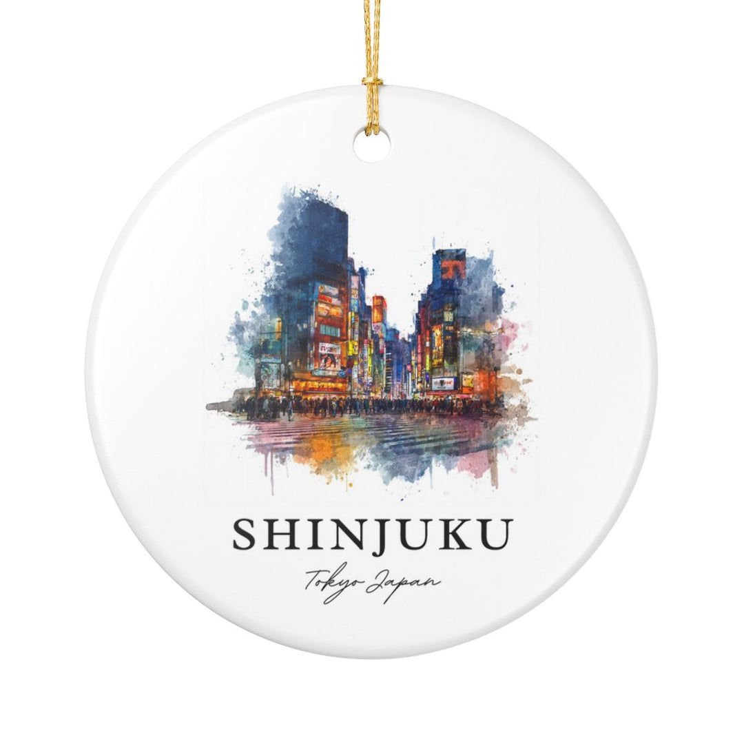 Shinjuku Tokyo Japan Ornament: Unique Shinjuku Tokyo Souvenir, Shinjuku Tokyo Japan Xmas Decor, and Authentic Shinjuku Tokyo Gift