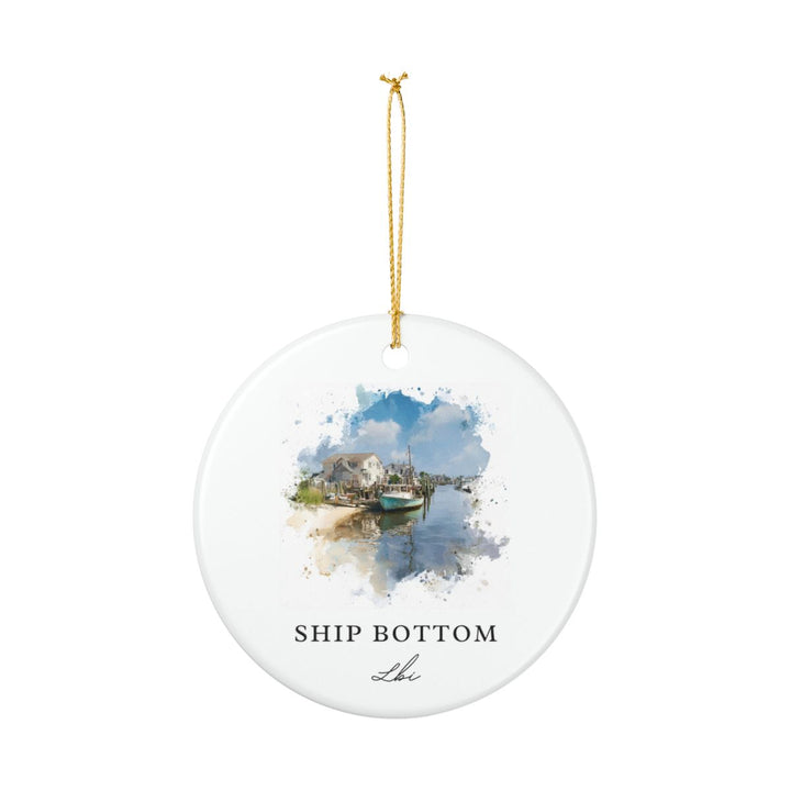 Ship Bottom Lbi New Jersey Ornament: Unique Ship Bottom Lbi Souvenir, Ship Bottom Lbi New Jersey Xmas Decor, and Authentic Ship Bottom Lbi Gift