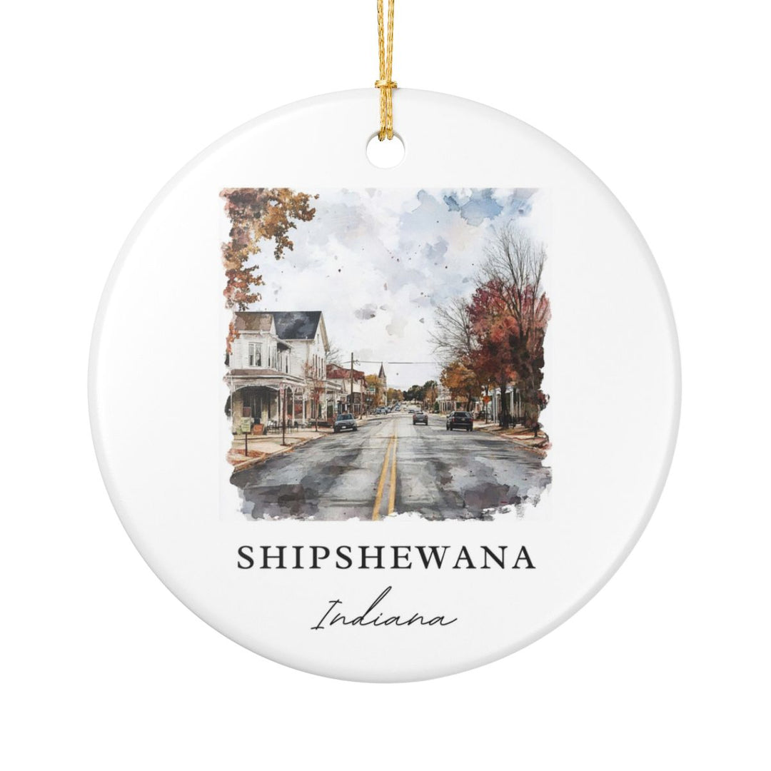 Shipshewana Indiana Ornament: Unique Shipshewana Souvenir, Shipshewana Indiana Xmas Decor, and Authentic Shipshewana Gift