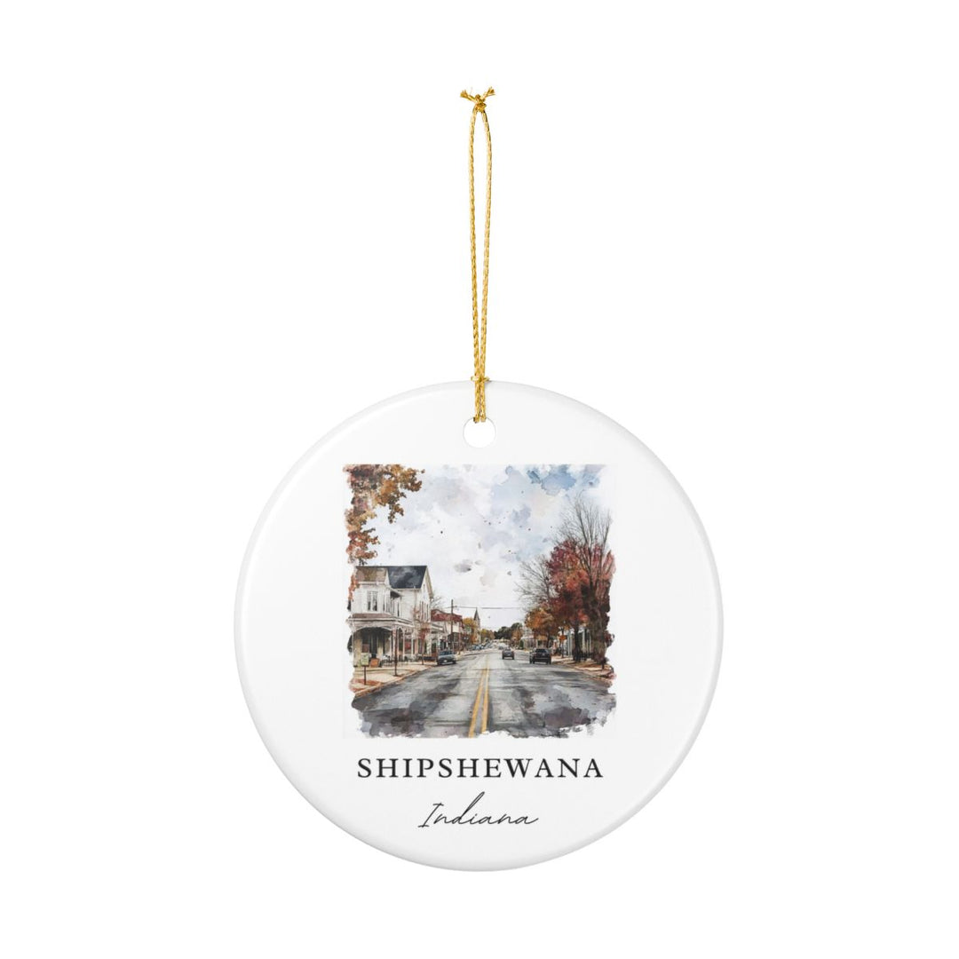 Shipshewana Indiana Ornament: Unique Shipshewana Souvenir, Shipshewana Indiana Xmas Decor, and Authentic Shipshewana Gift