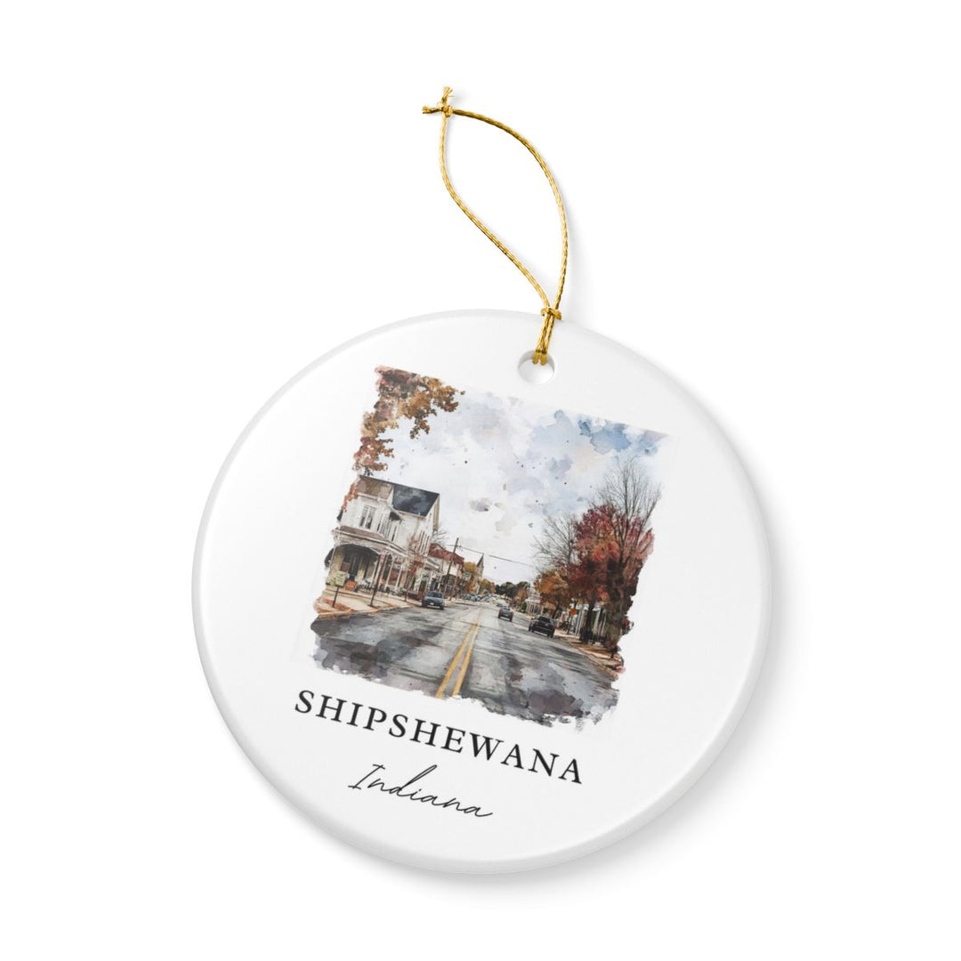 Shipshewana Indiana Ornament: Unique Shipshewana Souvenir, Shipshewana Indiana Xmas Decor, and Authentic Shipshewana Gift