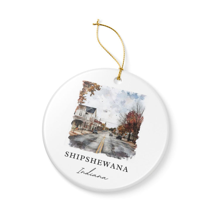 Shipshewana Indiana Ornament: Unique Shipshewana Souvenir, Shipshewana Indiana Xmas Decor, and Authentic Shipshewana Gift