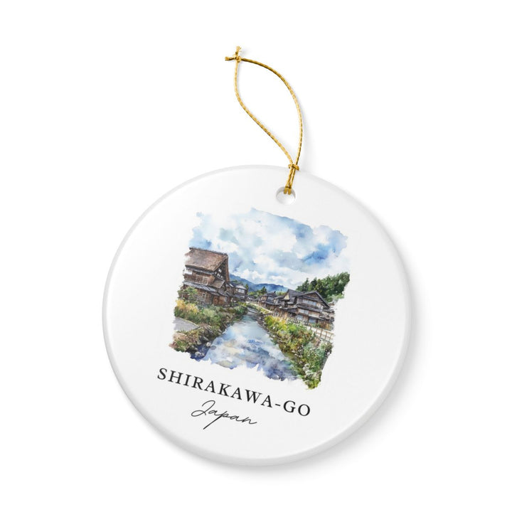 Shirakawa Go Japan Ornament: Unique Shirakawa Go Souvenir, Shirakawa Go Japan Xmas Decor, and Authentic Shirakawa Go Gift