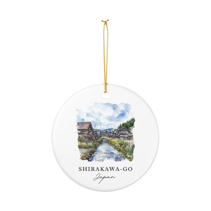 Shirakawa Go Japan Ornament: Unique Shirakawa Go Souvenir, Shirakawa Go Japan Xmas Decor, and Authentic Shirakawa Go Gift