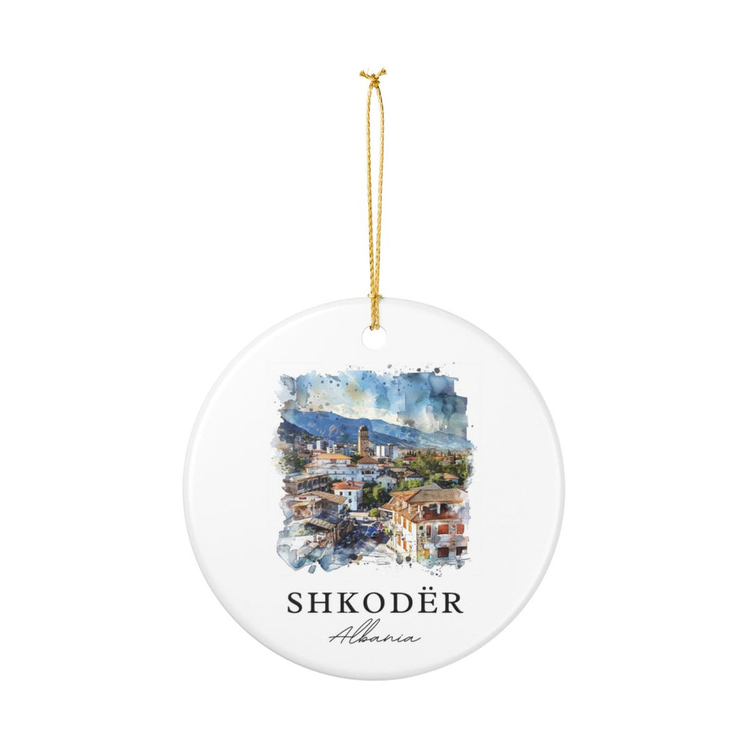 Shkodër Albania Ornament: Unique Shkodër Souvenir, Shkodër Albania Xmas Decor, and Authentic Shkodër Gift