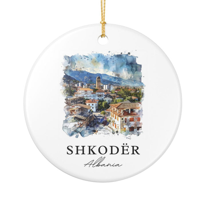 Shkodër Albania Ornament: Unique Shkodër Souvenir, Shkodër Albania Xmas Decor, and Authentic Shkodër Gift