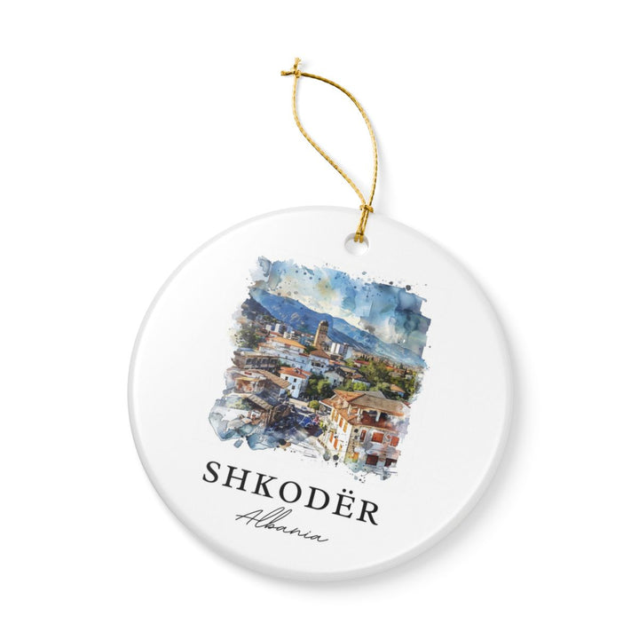 Shkodër Albania Ornament: Unique Shkodër Souvenir, Shkodër Albania Xmas Decor, and Authentic Shkodër Gift