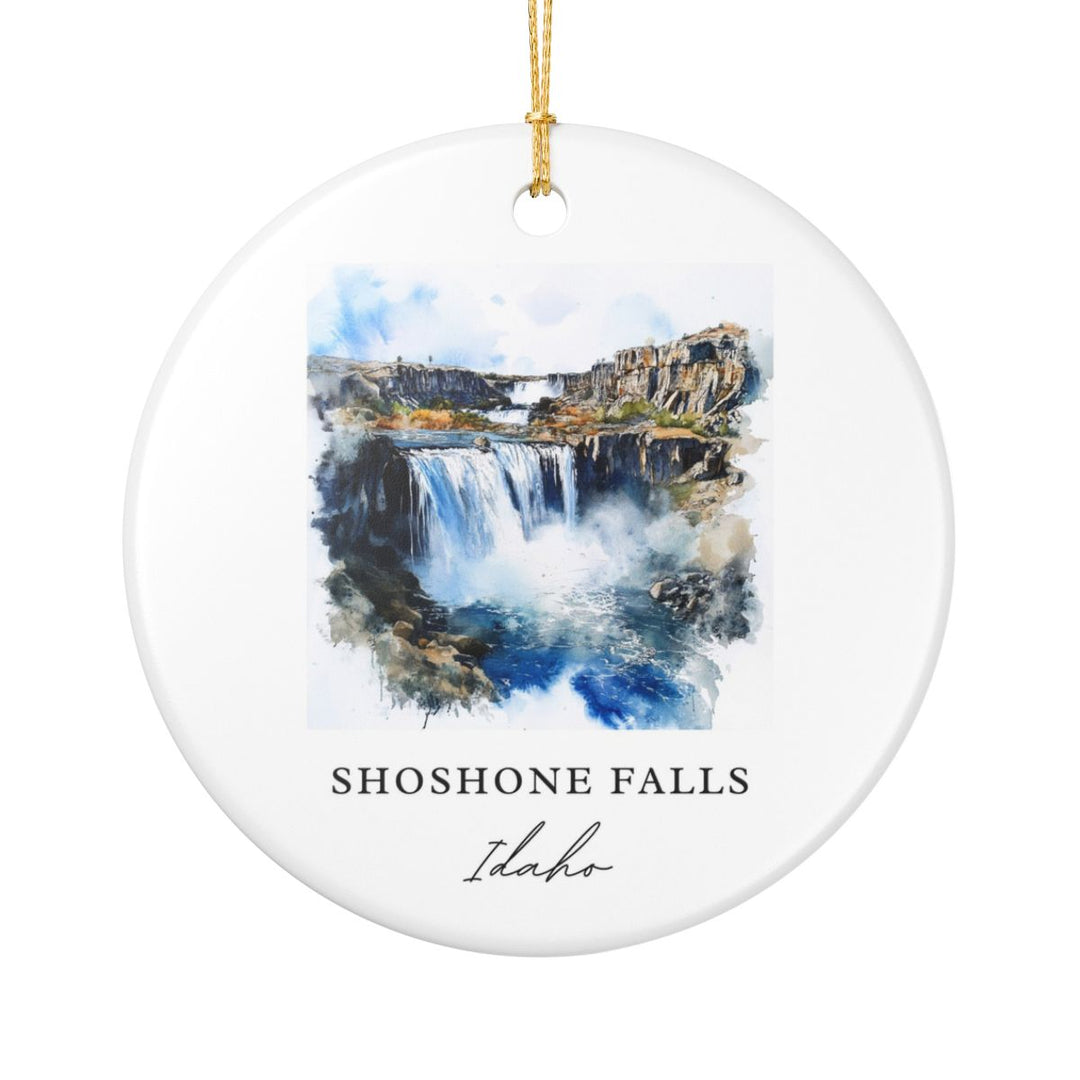 Shoshone Falls Idaho Ornament: Unique Shoshone Falls Idaho Souvenir, Shoshone Falls Idaho Xmas Decor, and Authentic Shoshone Falls Idaho Gift