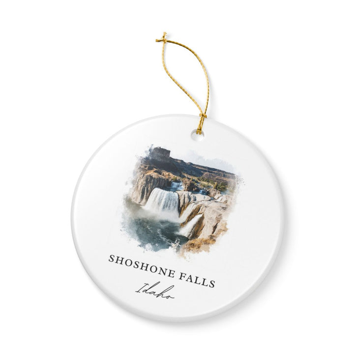 Shoshone Falls Idaho USA Ornament: Unique Shoshone Falls Souvenir, Shoshone Falls Idaho Xmas Decor, and Authentic Shoshone Falls Gift