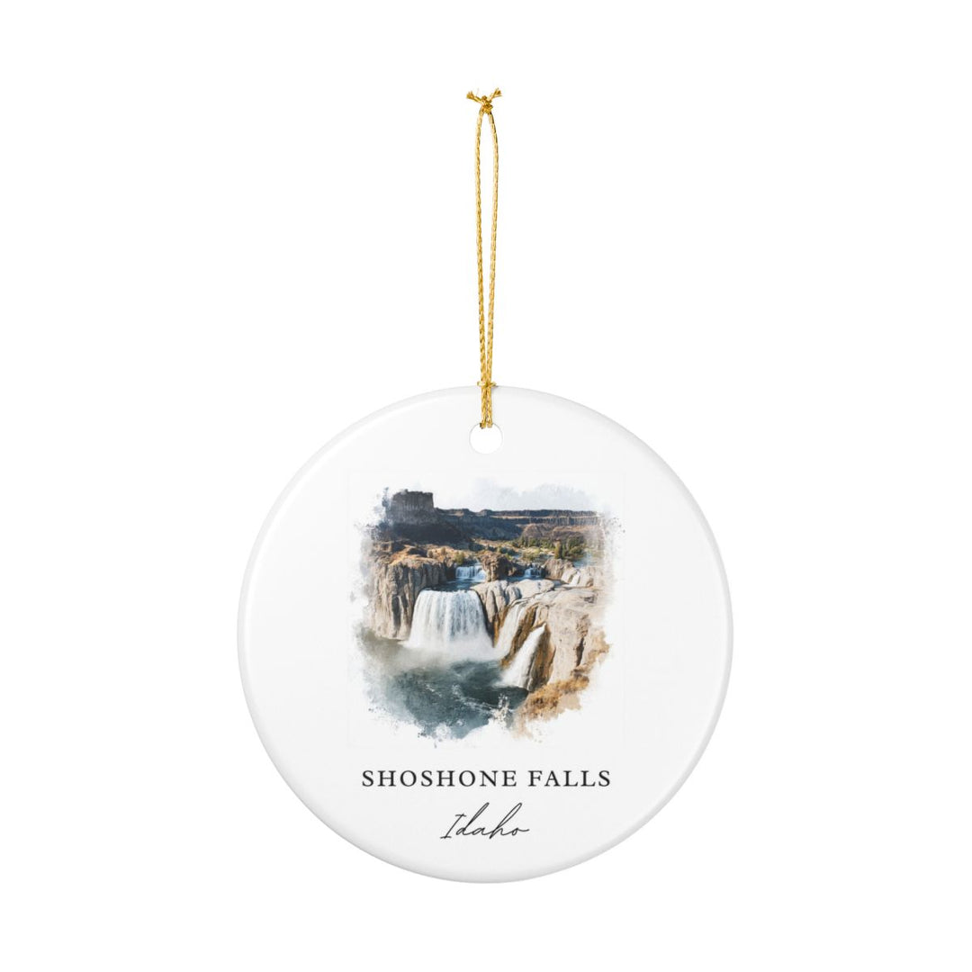 Shoshone Falls Idaho USA Ornament: Unique Shoshone Falls Souvenir, Shoshone Falls Idaho Xmas Decor, and Authentic Shoshone Falls Gift