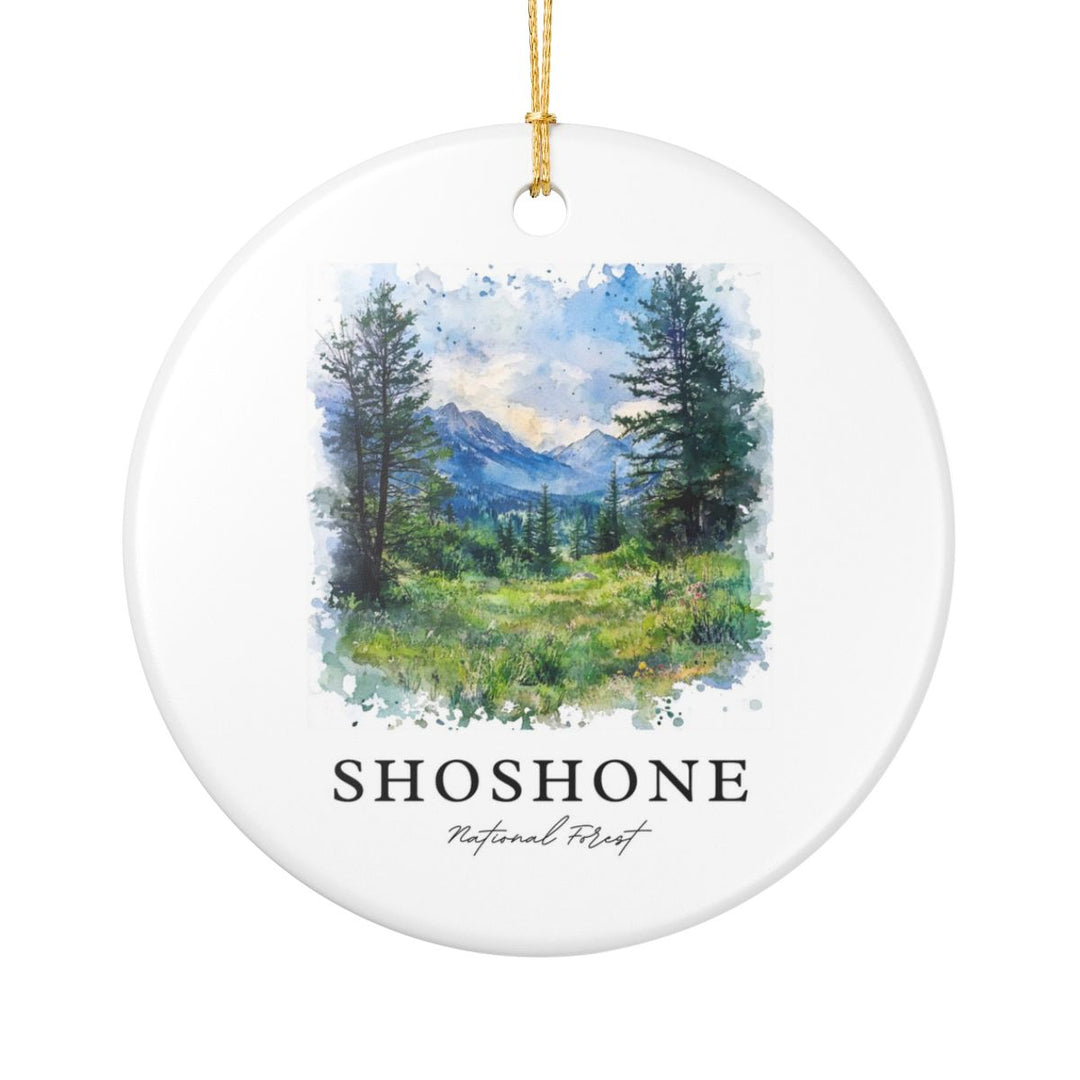 Shoshone National Forest USA Ornament: Unique Shoshone National Forest Souvenir, Shoshone National Forest USA Xmas Decor
