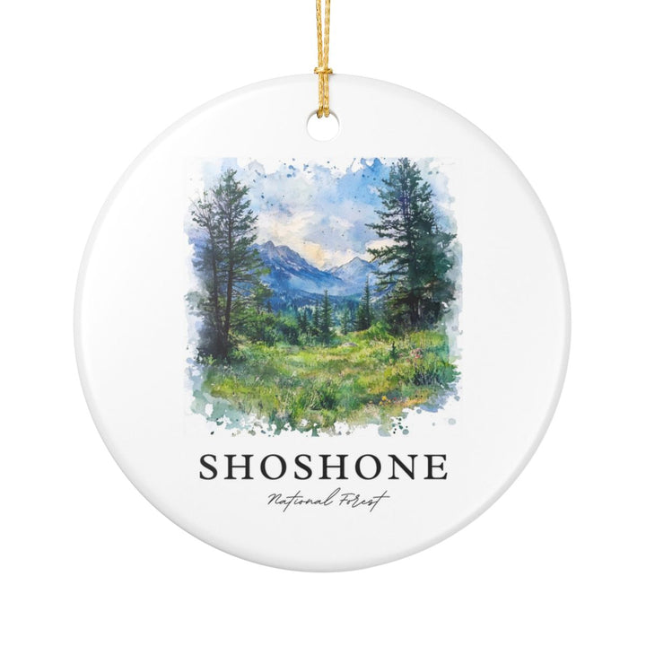 Shoshone National Forest USA Ornament: Unique Shoshone National Forest Souvenir, Shoshone National Forest USA Xmas Decor