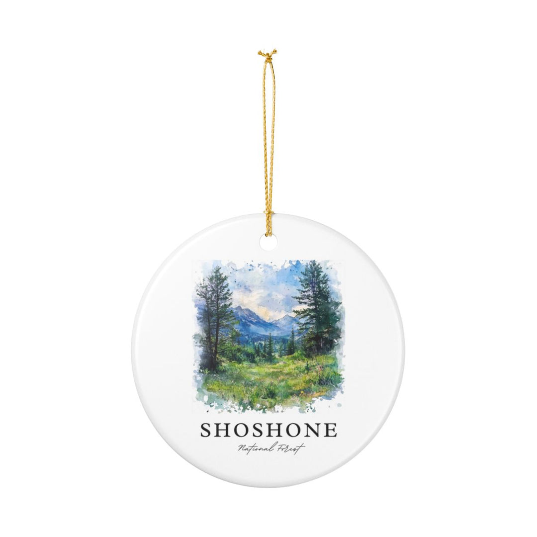 Shoshone National Forest USA Ornament: Unique Shoshone National Forest Souvenir, Shoshone National Forest USA Xmas Decor
