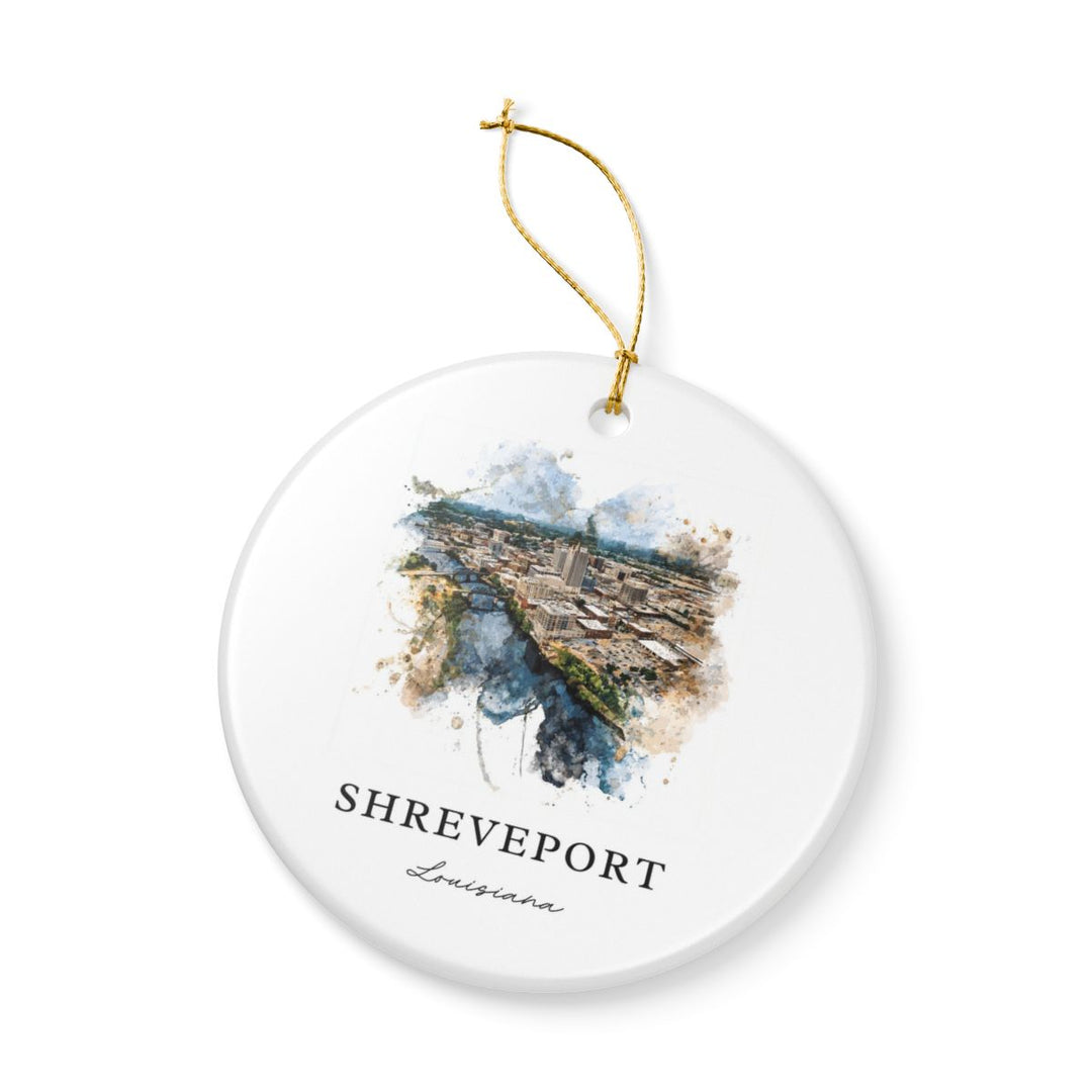 Shreveport Ornament: Unique Shreveport Souvenir, Shreveport Xmas Decor, and Authentic Shreveport Gift