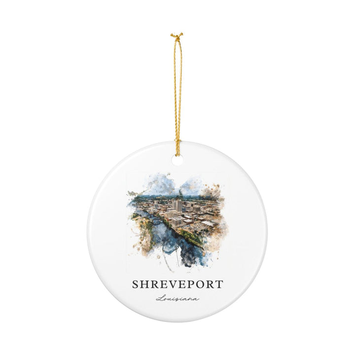 Shreveport Ornament: Unique Shreveport Souvenir, Shreveport Xmas Decor, and Authentic Shreveport Gift