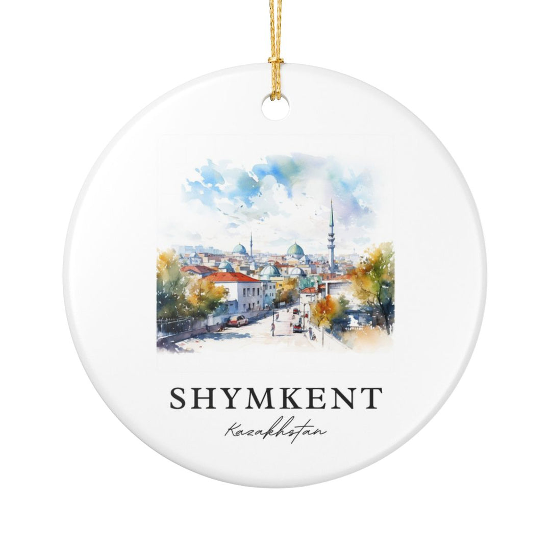 Shymkent Kazakhstan Ornament: Unique Shymkent Kazakhstan Souvenir, Shymkent Kazakhstan Xmas Decor, and Authentic Shymkent Kazakhstan Gift