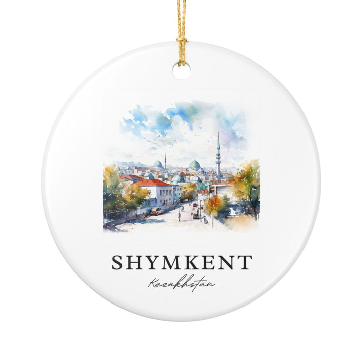 Shymkent Kazakhstan Ornament: Unique Shymkent Kazakhstan Souvenir, Shymkent Kazakhstan Xmas Decor, and Authentic Shymkent Kazakhstan Gift