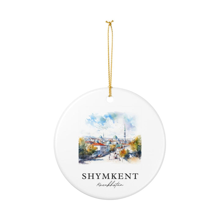 Shymkent Kazakhstan Ornament: Unique Shymkent Kazakhstan Souvenir, Shymkent Kazakhstan Xmas Decor, and Authentic Shymkent Kazakhstan Gift