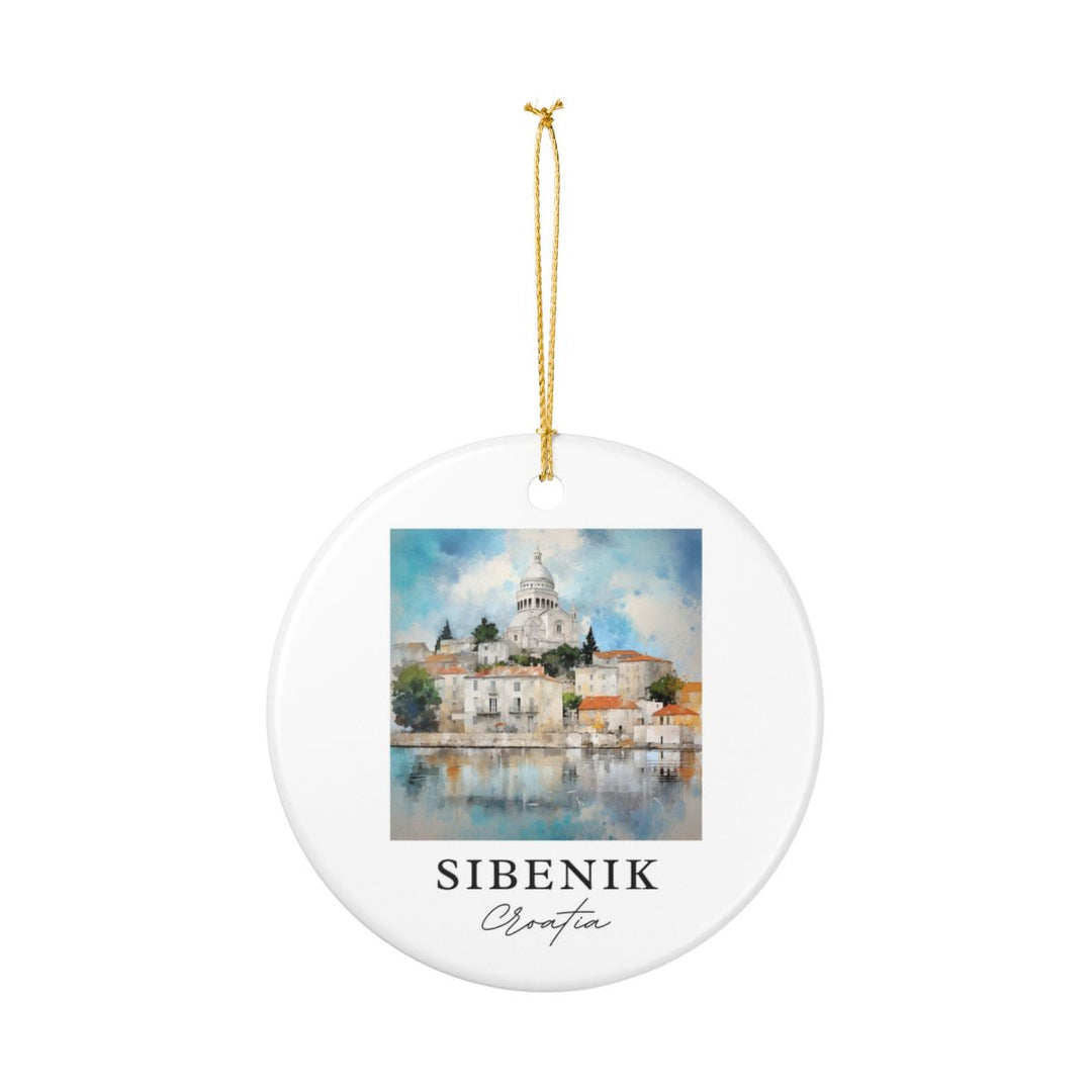 Sibenik Croatia Ornament: Unique Sibenik Croatia Souvenir, Sibenik Croatia Xmas Decor, and Authentic Sibenik Croatia Gift
