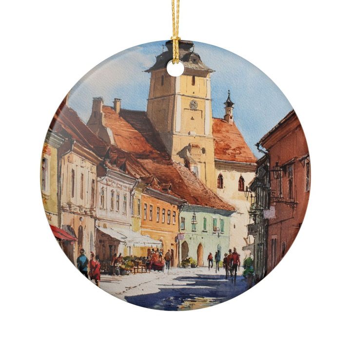 Sibiu Romania Ornament: Unique Sibiu Romania Souvenir, Sibiu Romania Xmas Decor, and Authentic Sibiu Romania Gift