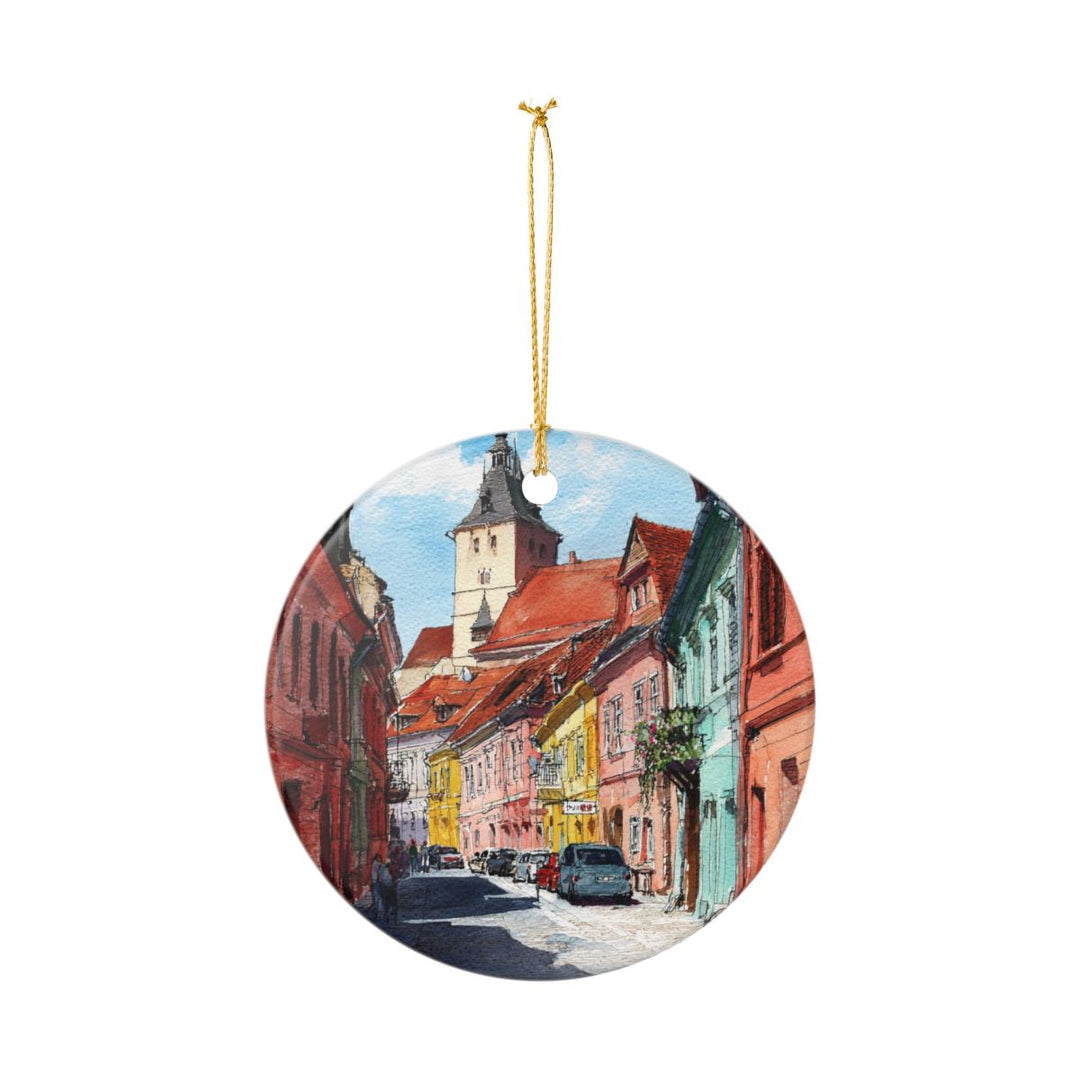 Sibiu Romania Ornament: Unique Sibiu Romania Souvenir, Sibiu Romania Xmas Decor, and Authentic Sibiu Romania Gift