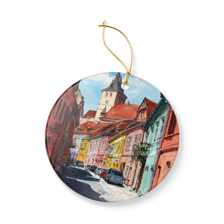 Sibiu Romania Ornament: Unique Sibiu Romania Souvenir, Sibiu Romania Xmas Decor, and Authentic Sibiu Romania Gift