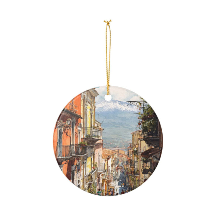 Sicily Italy Ornament: Unique Sicily Souvenir, Sicily Italy Xmas Decor, and Authentic Sicily Gift