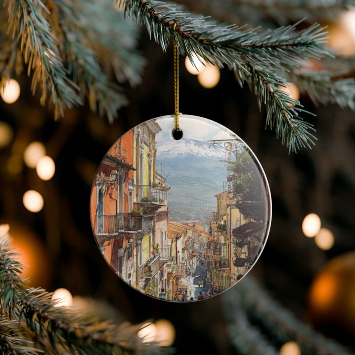 Sicily Italy Ornament: Unique Sicily Souvenir, Sicily Italy Xmas Decor, and Authentic Sicily Gift
