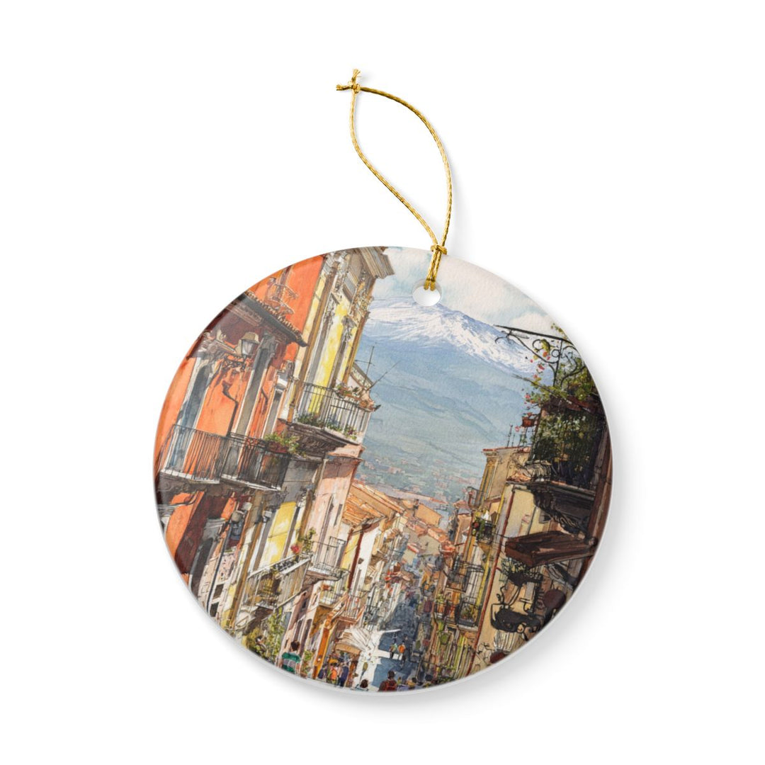 Sicily Italy Ornament: Unique Sicily Souvenir, Sicily Italy Xmas Decor, and Authentic Sicily Gift