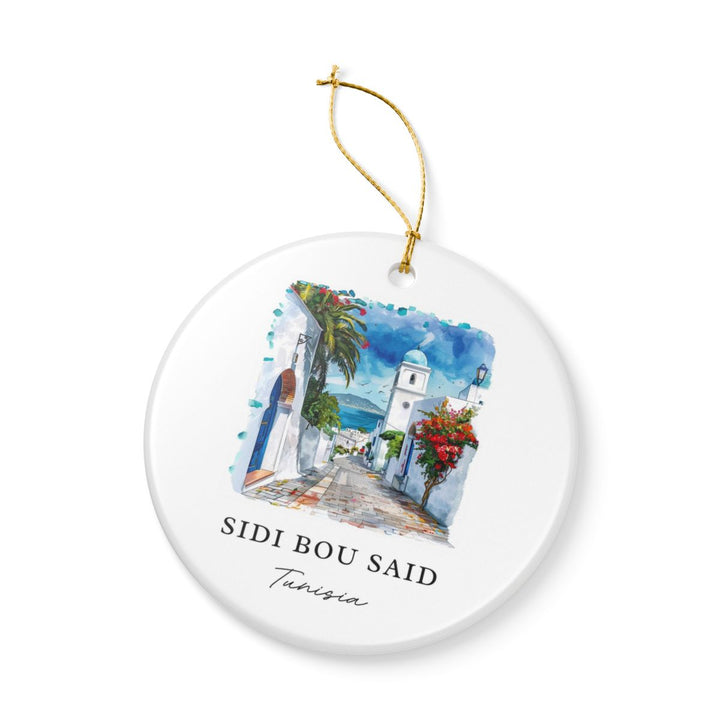 Sidi Bou Said Ornament: Unique Sidi Bou Said Souvenir, Sidi Bou Said Xmas Decor, and Authentic Sidi Bou Said Gift