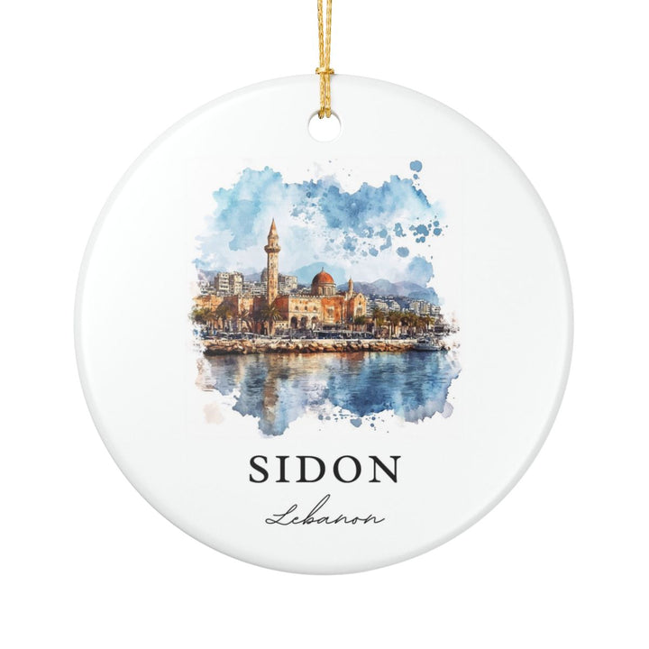 Sidon Ornament: Unique Sidon Souvenir, Sidon Xmas Decor, and Authentic Sidon Gift
