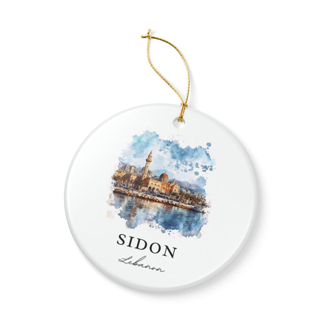 Sidon Ornament: Unique Sidon Souvenir, Sidon Xmas Decor, and Authentic Sidon Gift