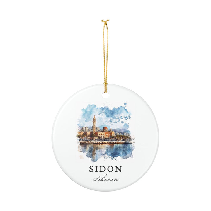 Sidon Ornament: Unique Sidon Souvenir, Sidon Xmas Decor, and Authentic Sidon Gift