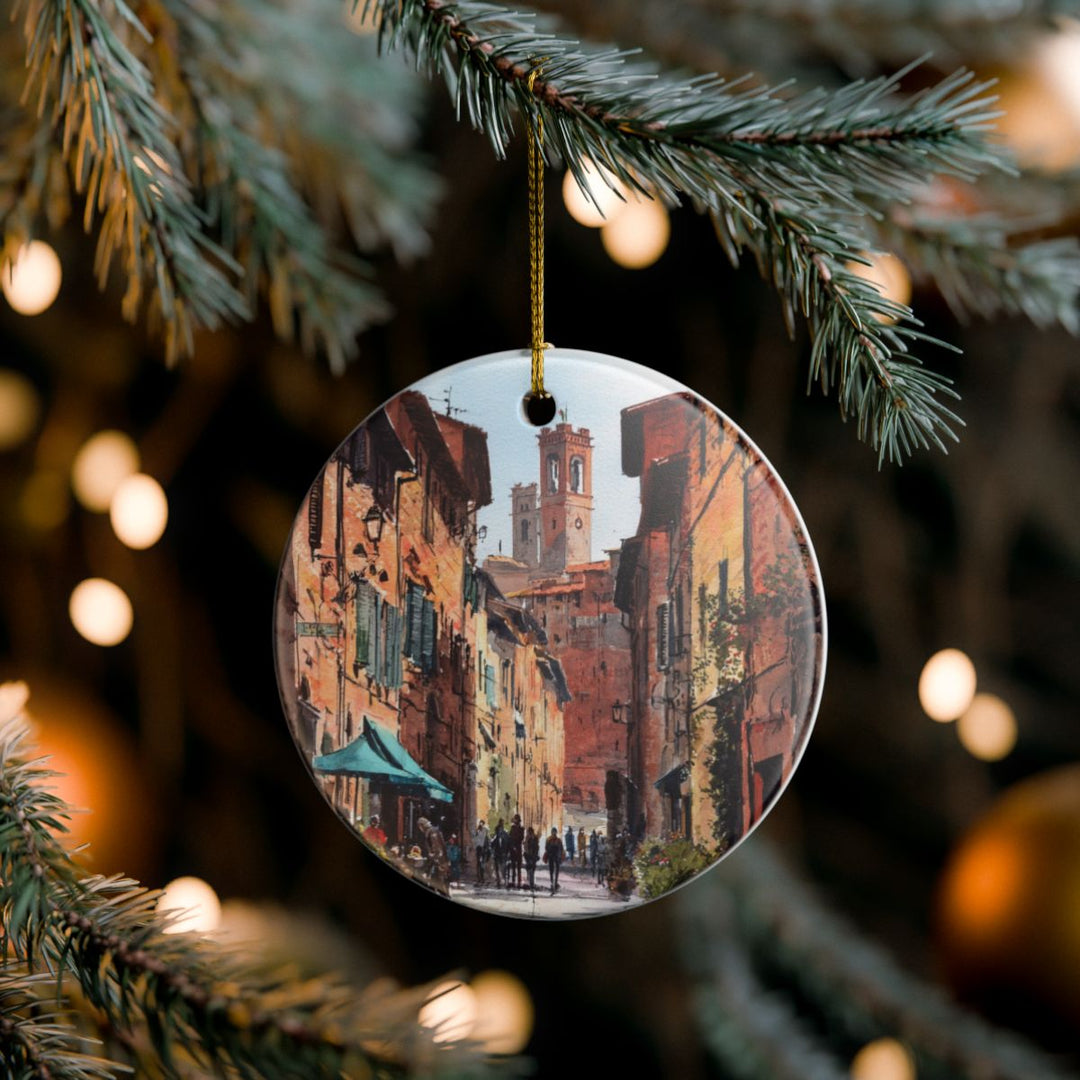 Siena Italy Ornament: Unique Siena Souvenir, Siena Italy Xmas Decor, and Authentic Siena Gift