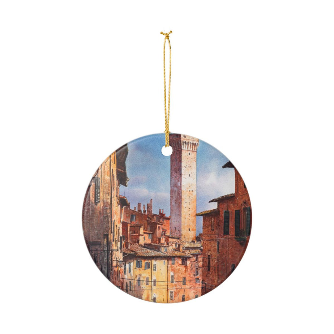 Siena Italy Ornament: Unique Siena Souvenir, Siena Italy Xmas Decor, and Authentic Siena Gift